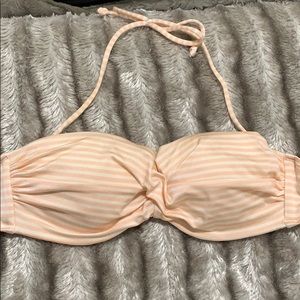 VS pink striped bikini top